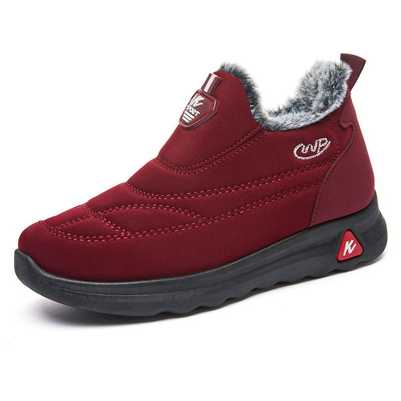 Autumn and Winter Cotton Shoes Mother Shoes Unisex Cotton Boots Wholesale Plus Velvet Thick High Top Warm