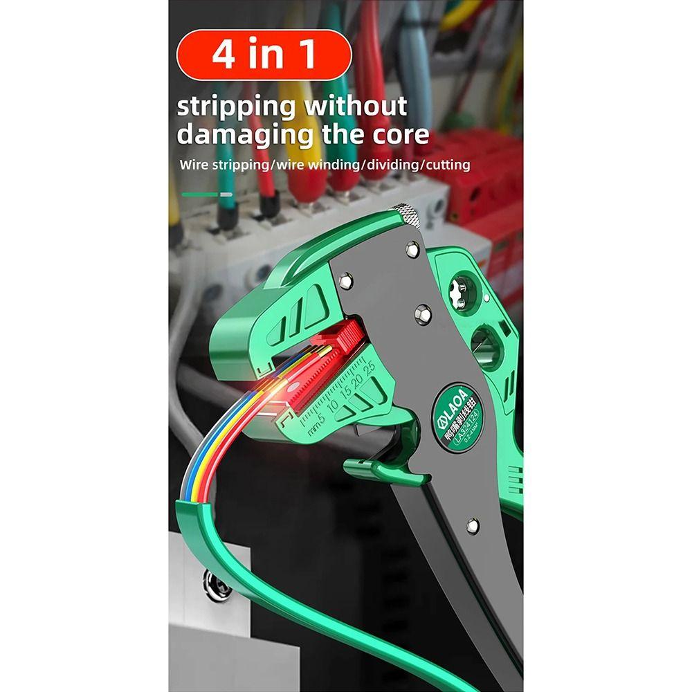 1Pcs LA322024 Electrician Pliers Flat Wire Duckbill Stripping Tool New Cable Cutting Nippers