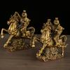 Brass Order Bearer Horse Mounted Promotion Bronze Craft Ornament Home Decor Gift Wholesale