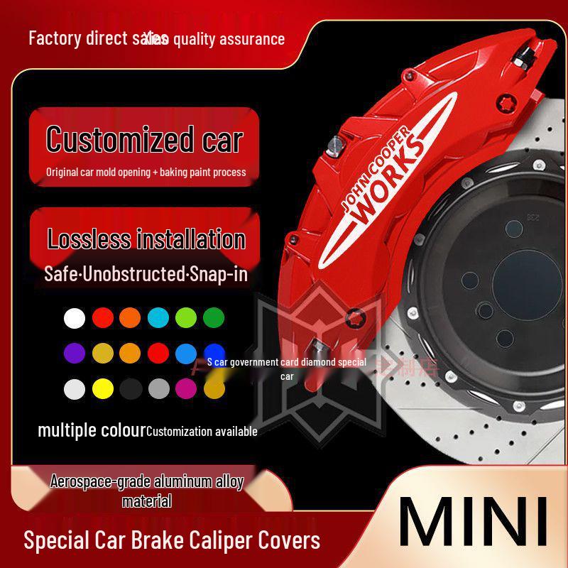 BMW MINI Brake Caliper Covers for Mini Countryman - Wheel Caliper Piston Modification Accessories 1 pair of brake caliper covers (2 pieces)