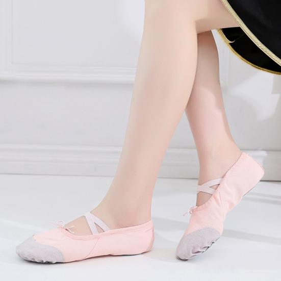 Dětské dospělé plátěné boty na baletní tanec Pointe Dance Gymnastické boty