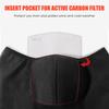 Winter Neck Warmer with 1pcs Active Carbon Filter Men Women Windproof Face Cover Warm Fleece Neck Gaiter for Skiing