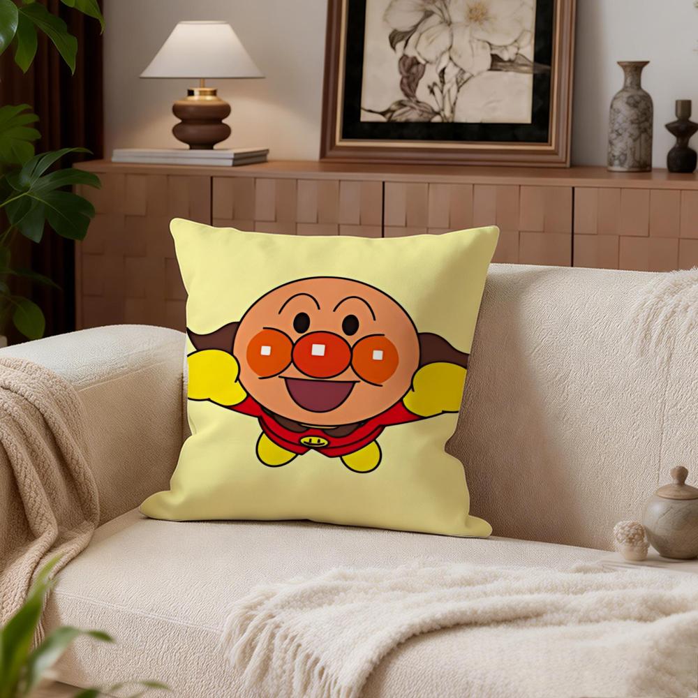 Kids Anpanman Cushion Cover Cushion Cover Set 4Pcs 50X50 45X45 40X40 Pillowcase Decorative Sofa Home Decor
