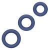 Set of 3 Blue Link Up Cockrings - Calexotics - Flexible Cockrings