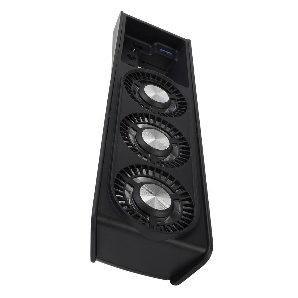 Cooling Fan for Slim Console 9 Blades 2 Speeds USB3.0 Game Console External Cooler Fan with 7 Color Light for Both Disc and Digital Editions