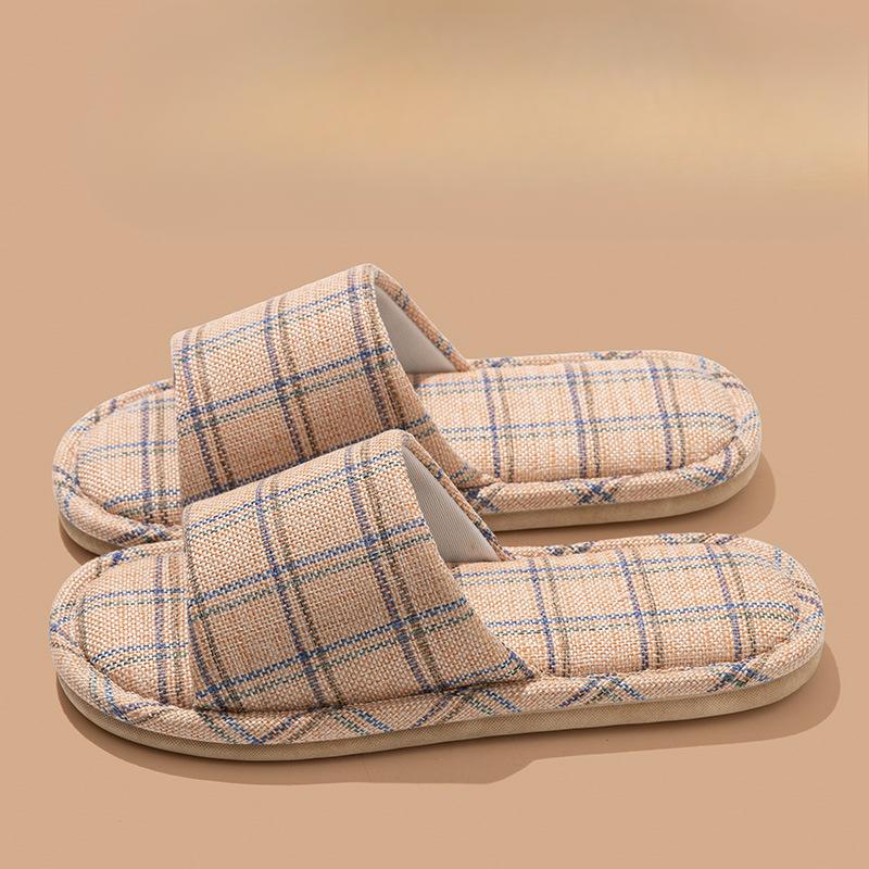 Linen Shoes, Indoor Home Anti-slip Slippers, Cloth Shoes