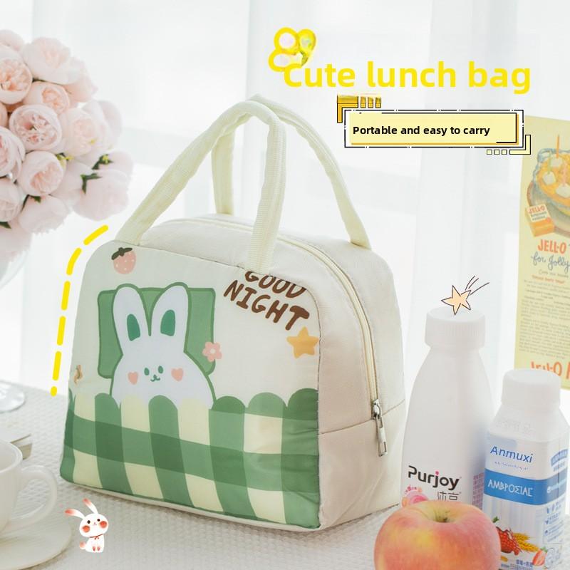 Non-Woven Fabric Insulated Bag Lunch Tote Bag Lunch Bag Lunch Bag Student Tote Lunch Storage Cartoon Bento Bag