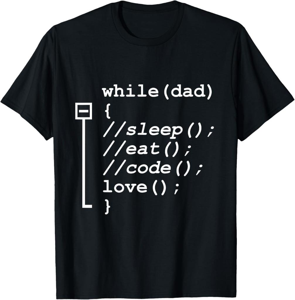 Programmer Papa Sleep Eat Code Funny Fathers Day TShirt Print Original Design Gifts T Shirts Mens Camiseta Hombre