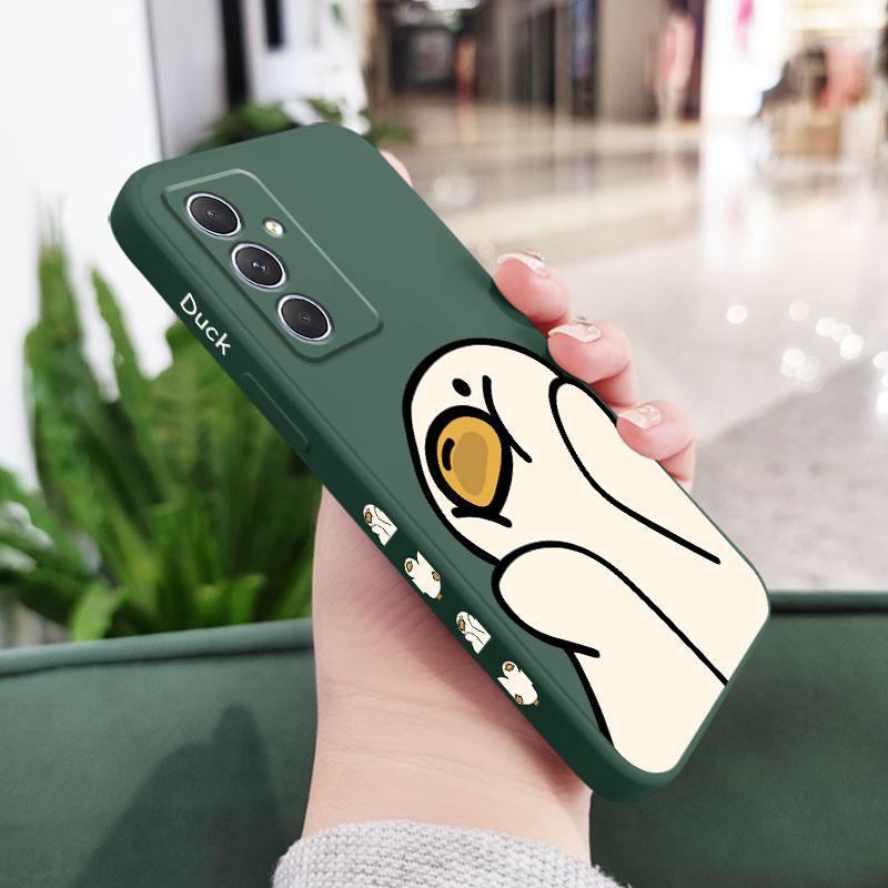 

Beautiful Duck Phone Case For Samsung Galaxy A37 A57 Liquid Silicone Cover Samsung A57
