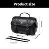 High Capacity Unique Punk Motorcycle Leather Tool Bag Saddlebag for Bikers & Adventurers Long Distance Riding