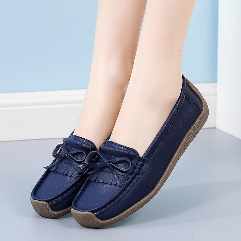 Damen Slipper Fahrmokassins Komfort Flats Lässig Slip-on Gelb Übergröße Laufschuhe Übergröße