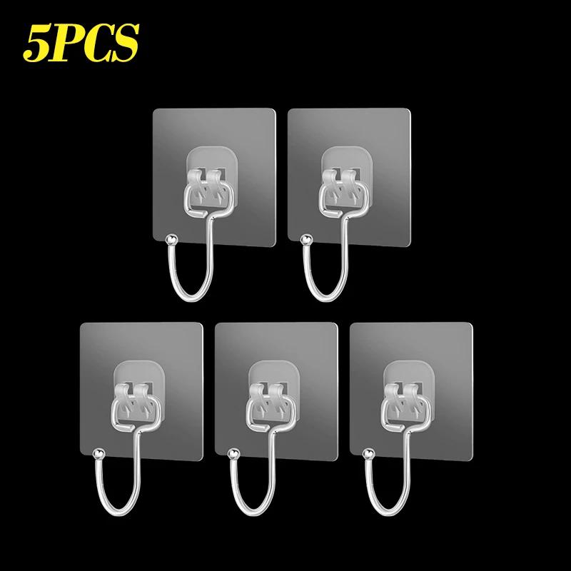 

Большой размер крючок самоклеящийся ПВХ нержавеющая сталь прозрачный многоцелевой настенный держатель дверная полка кухонный органайзер для хранения дома 7x7cm