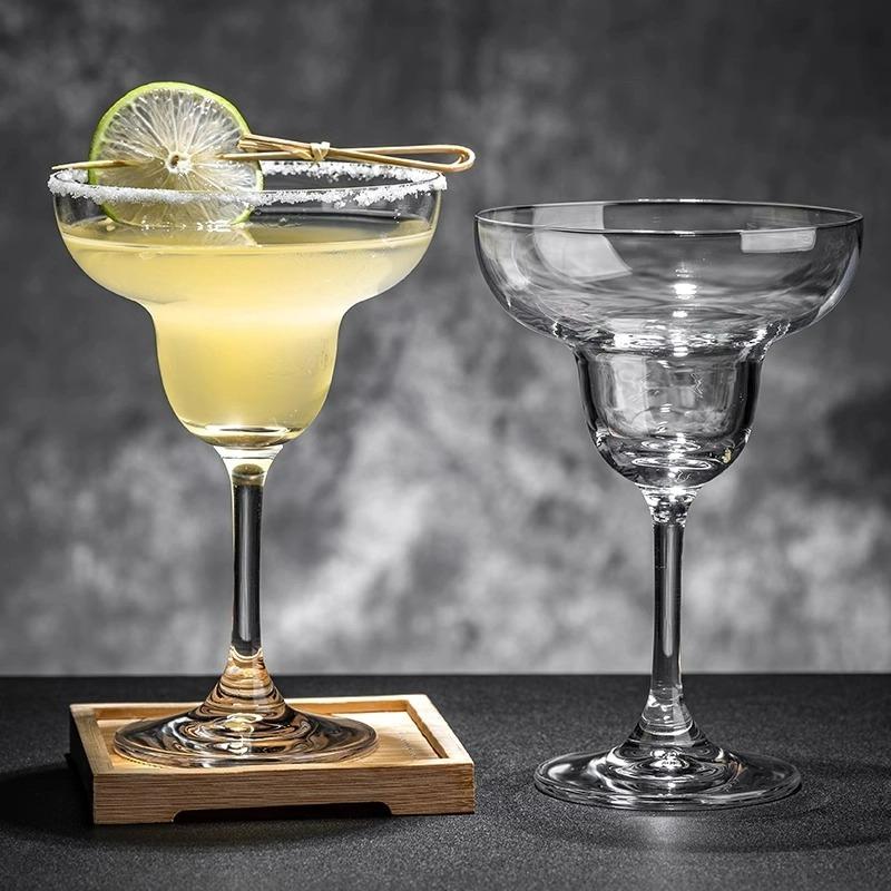 Margarita Glass Cup Classic Handmade Cocktail Glasses Cups Flying Saucer Cup Wide Mouth Glass Goblet Party Gift