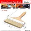 Thickened Boar Bristle Paint Brush Set (8-inch, 10-pack)