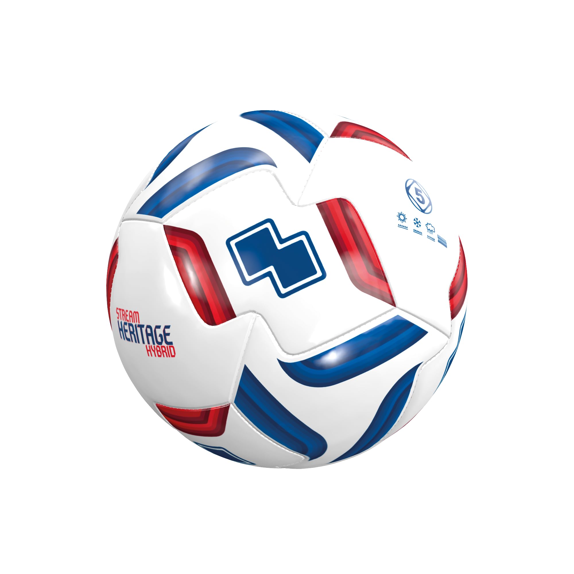 

ERREA Match Training Soccer Ball Hybrid FIFA Quality HA0D0Z00410 & [Stream Heritage] 14-Panel (Size 5) White/Navy/Red [Authentic]