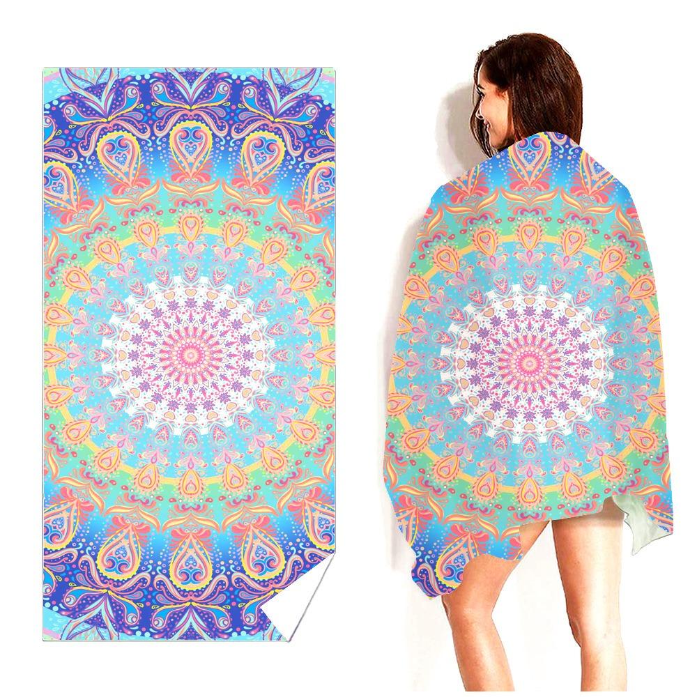 Tropisches Aloha Sommer Strandtuch Polyester Schnelltrocknend Sandfrei Schwimmbad Badehandtuch Für Damen Mädchen Pool Surfen Reise Urlaub