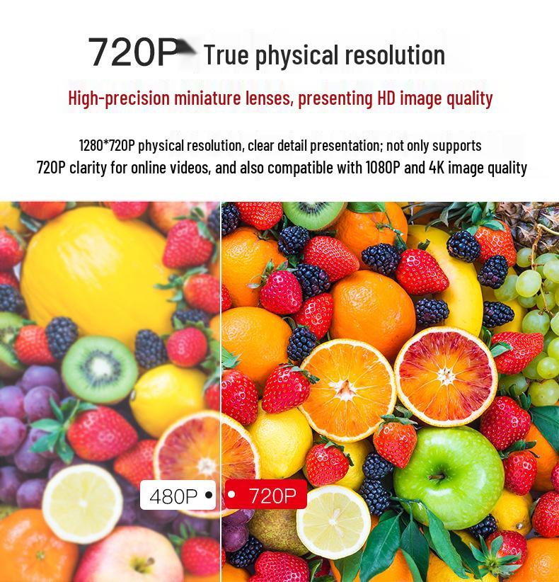 720P HD H3 Portable Home Projector for Living Room & Bedroom