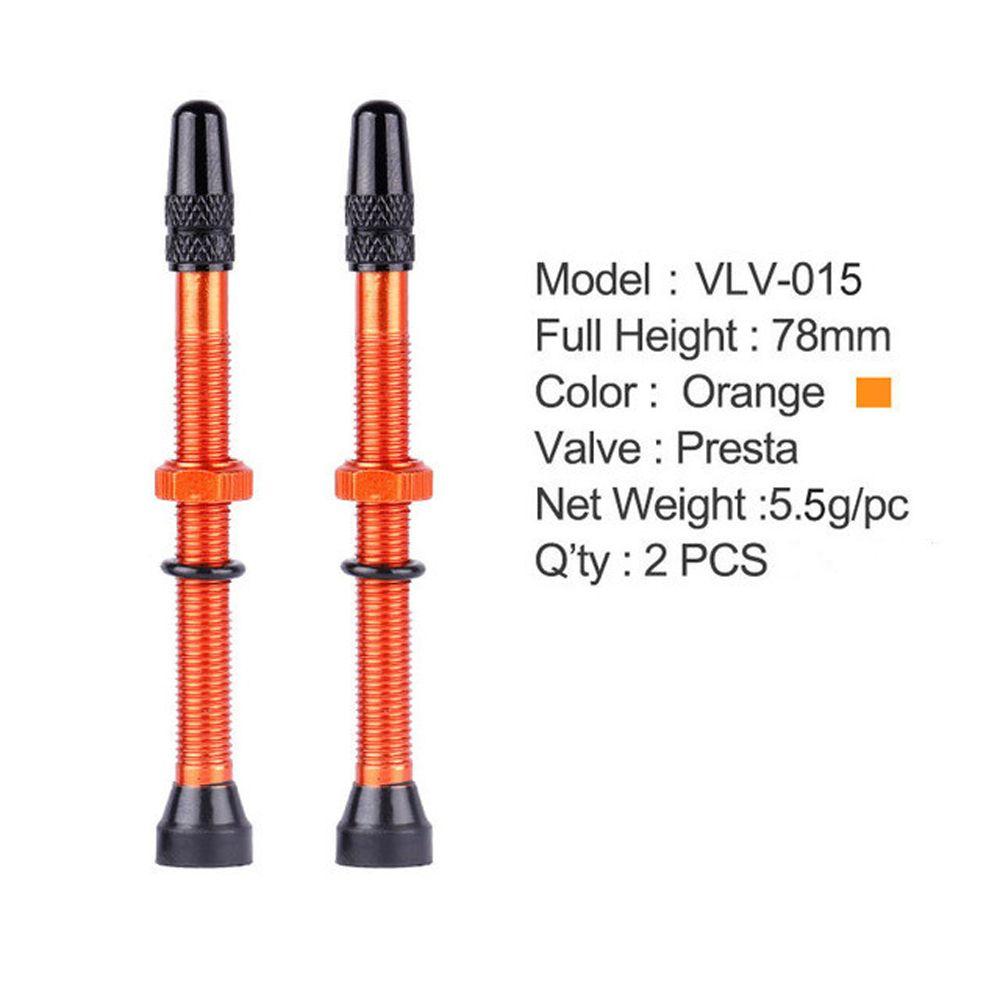 Compatible 78mm Ultra-light Sealant Alloy Stem Brass MTB Bicycle Extender Valves Tubeless Tire Presta Valve