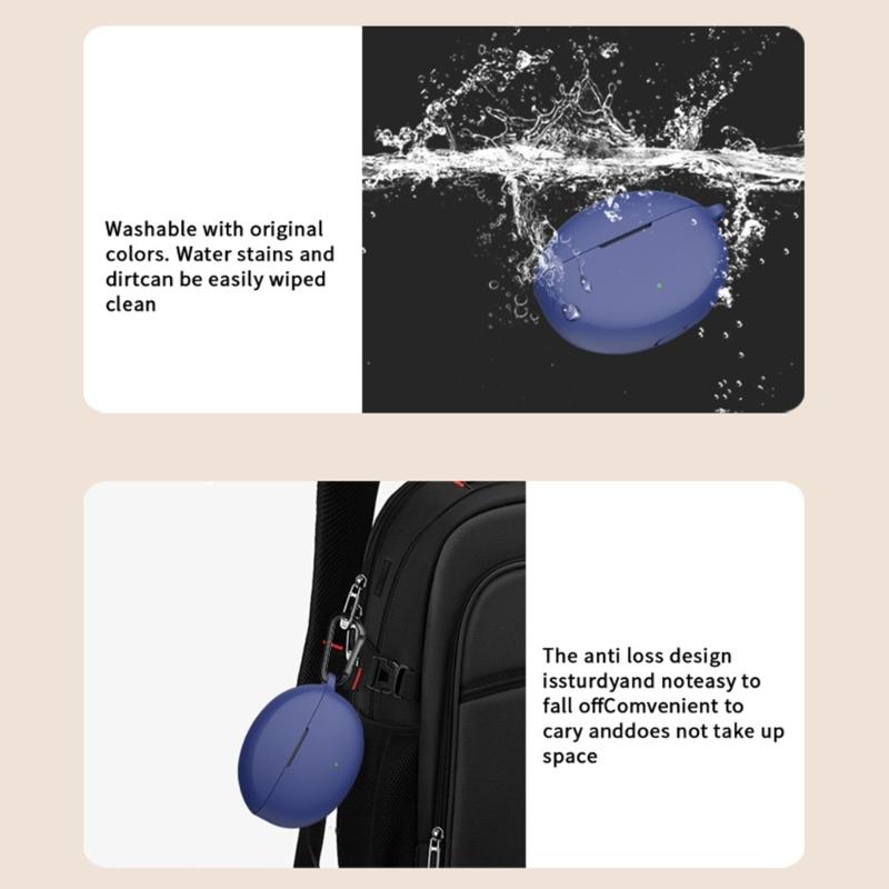 Silicone Case for Earbuds, Anti Drop Dustproof Protective Cover with Slim Design In Multiple Colors