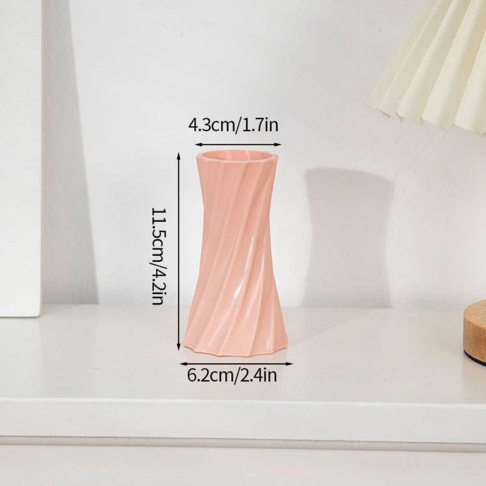 Durable Plastic Colored Vase Plastic Potted Container Ornaments  Wedding Decor