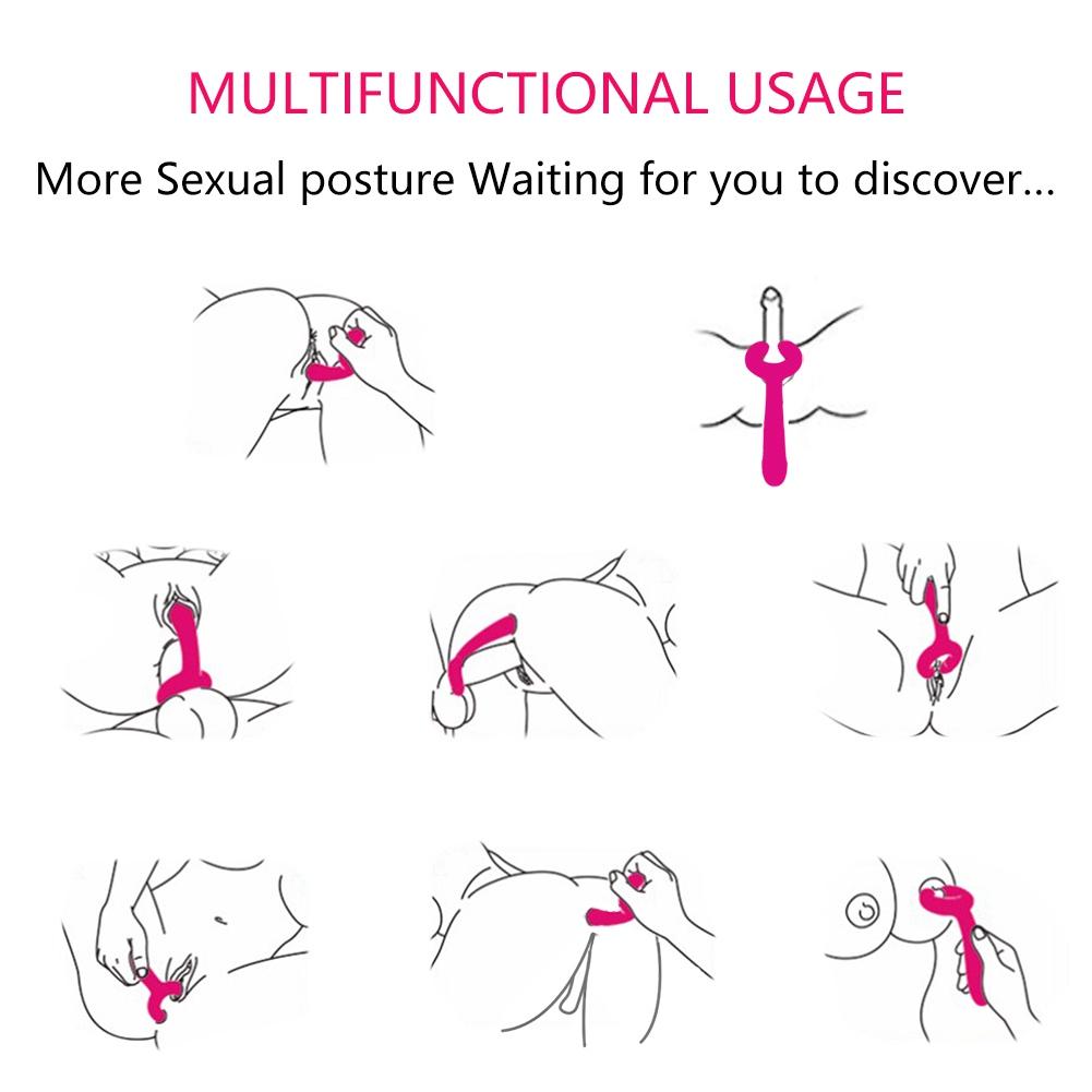 Three Motor Clip Vibrator Nipple G-spot Stimulator Dildo Female Masturbation Vagina Anal Massager Adult Sex Toys for Woman Man