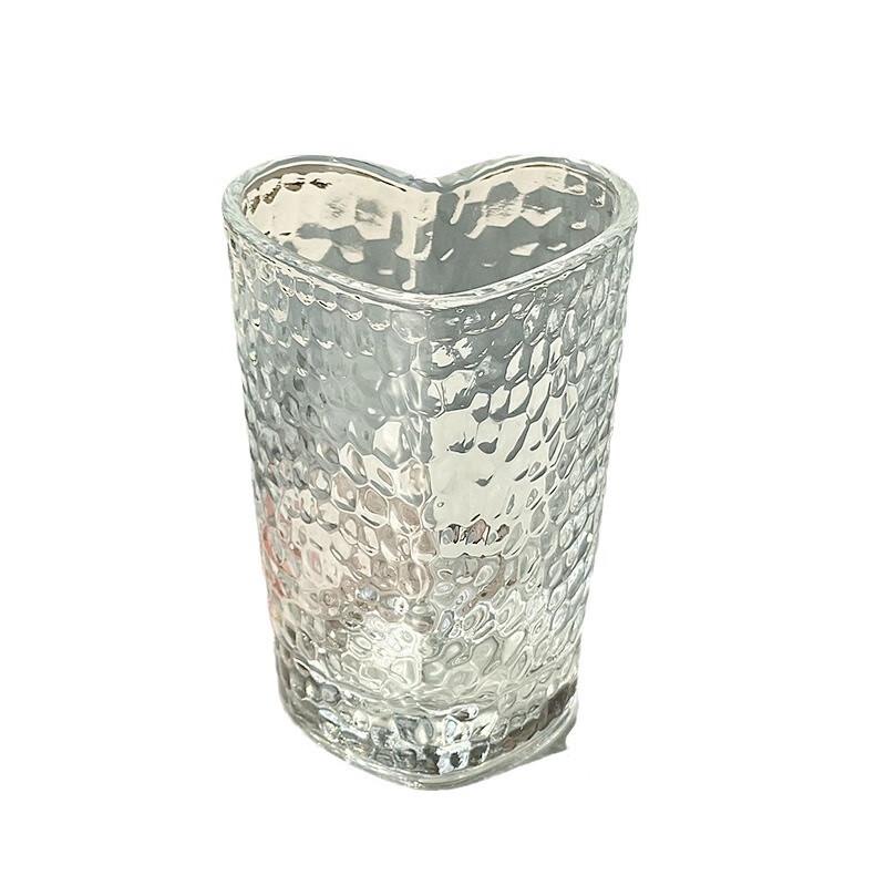 Shangqi Heart-shaped Hammered Glass Tumbler Set