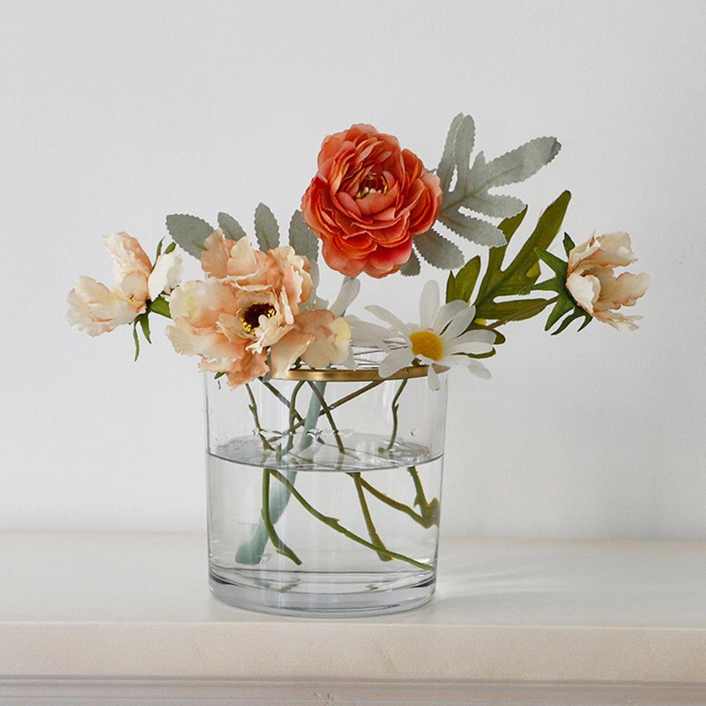 Vložka s květinou Kovová mřížka pro domácí středový prvek 15,2 cm průměr