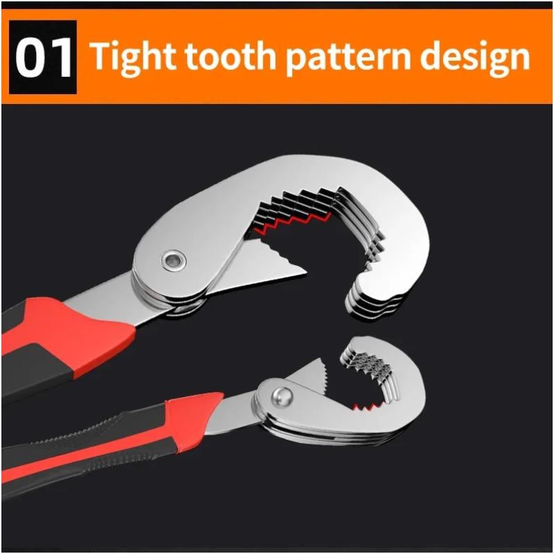 Set di chiavi universali multifunzionali a doppia chiave aperta regolabile in acciaio ad alto tenore di carbonio Set di chiavi hardware manuali