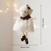 Christmas Coffee Colored Teddy Bear Shaped Pendant Decor Beer Sheep Hanging Christmas Tree Accessories Xmas Navidad Party Gifts