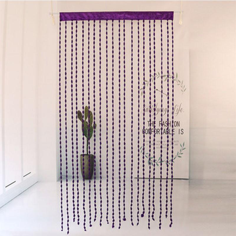 Nordic Style Lighttransmitting Tassel Curtain For Hotel Wedding Salon Decor