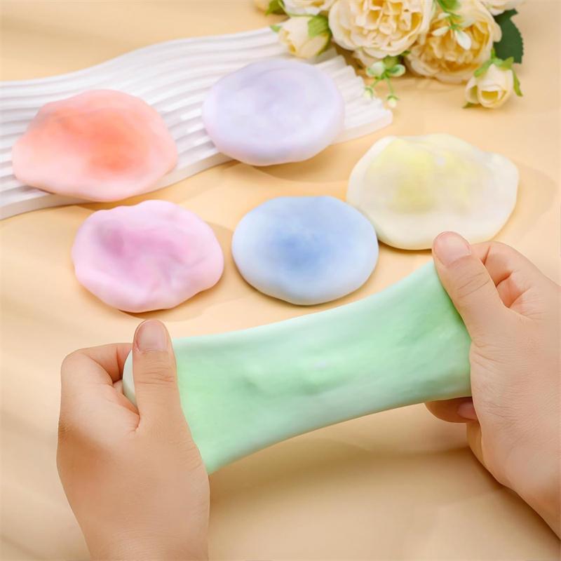 6cm/2.36inch Squishies Bile Anti-stres Curcubeu Formă de Bilă Glutinoasă Bilă Anti-stres cu Vid Jucărie Fidget Strivibilă Cadouri pentru Petrecere