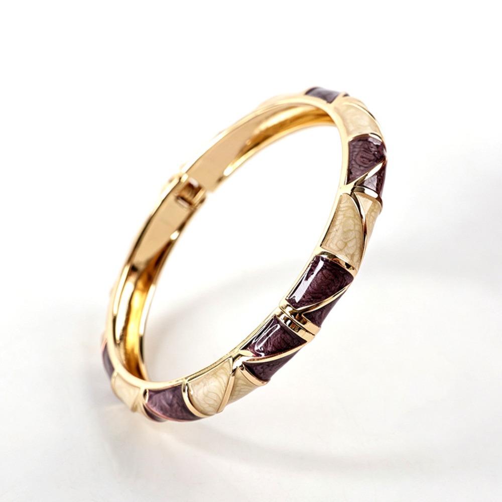 Willow Leaf Chinese Bamboo Joint Bangle Grid Bamboo Women's Hand Bracelet Ladies