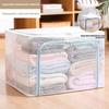 Foldable Steel Frame Storage Bin With Clear Pvc For Bedroom Organizing And Clothes