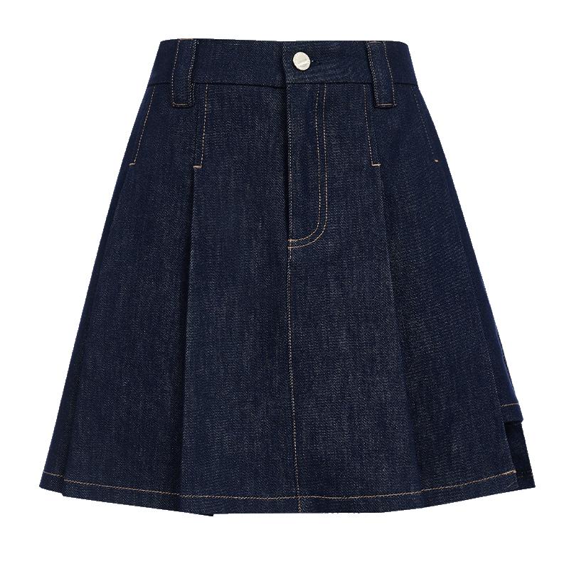 VEROMODA Women s Pleated Denim Skort M
