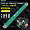 Multi-Functional Extension Wrench, 39cm/15.35inch, Ratchet Conversion, Narrow Extension, Quick Release Socket, Universal Tool for Car Maintenance