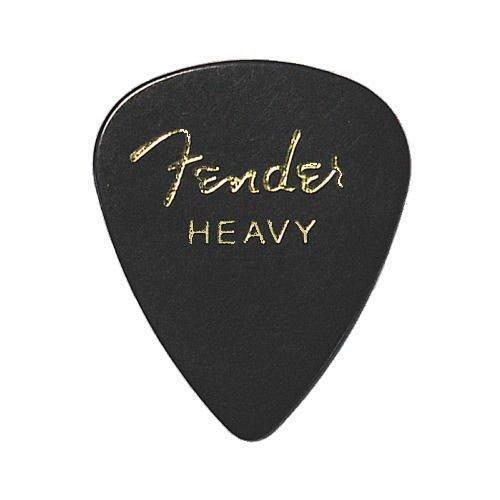 Fender Teardrop Picks x 10, Heavy-Black