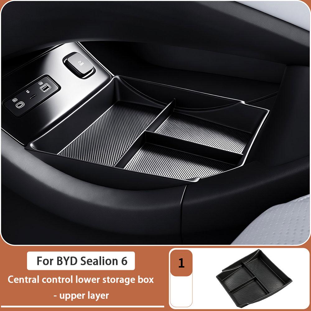 For BYD Sea Lion 06 EV/DM-I Central Control Lower TPE/ABS/Silicone Storage Box Storage Box Interior Supplies Accessories