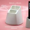 2-Hole Remote Control Holder – Practical Desktop Organizer for TV, Air Conditioner, Lamp, Saving Space, Durable and Convenient
