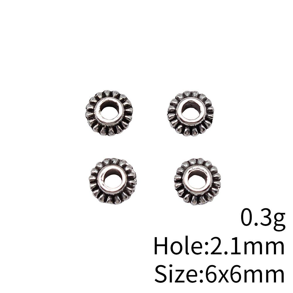 New Year's Day Jewelry Findings Small Torus Spacer Beads Accessories Parts Backpack Accessories