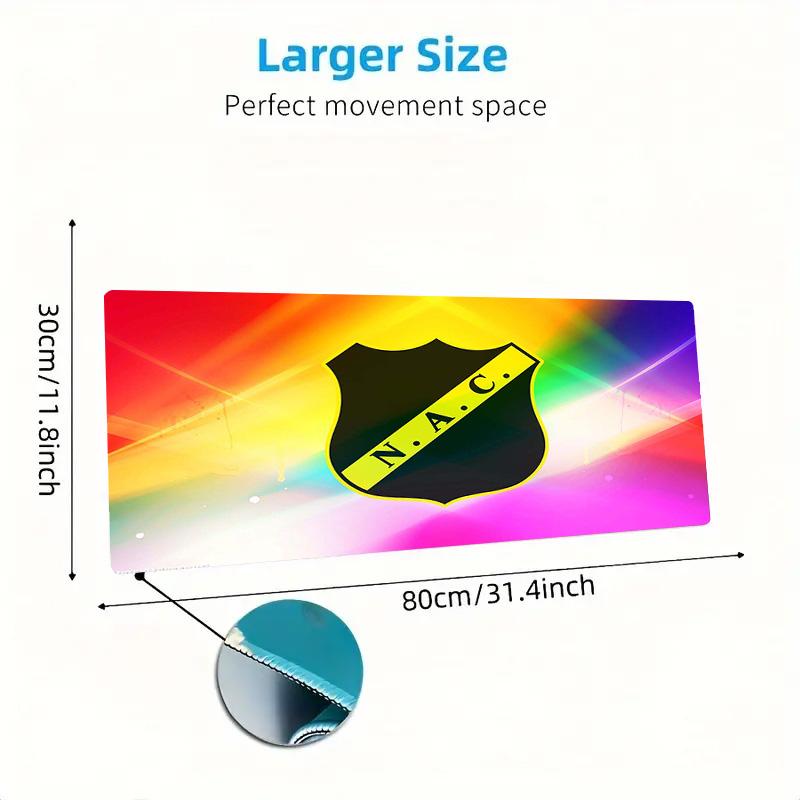 NAC Breda Color Mouse Pad Large Gaming Table Cushion Non-slip Laptop Tablet Big Mousepad XXL Mat Mini PC Playmat With Lock Edge