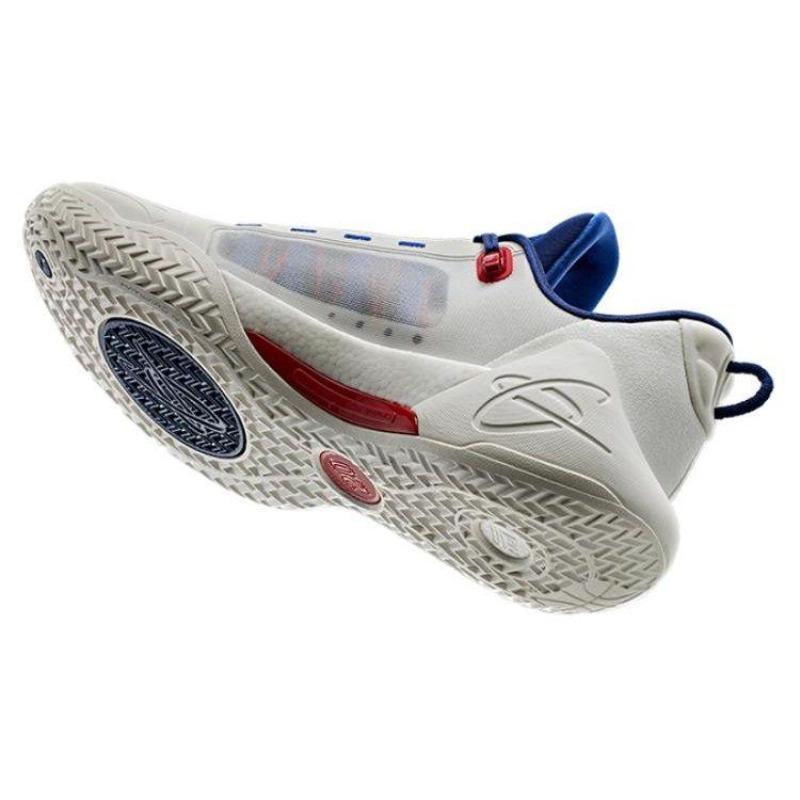 Anta GH4 University Men Low Top Basketball Shoes White Blue 912411103-7