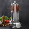 ZISIZ Rosewood Handle 304 Stainless Steel Spatula