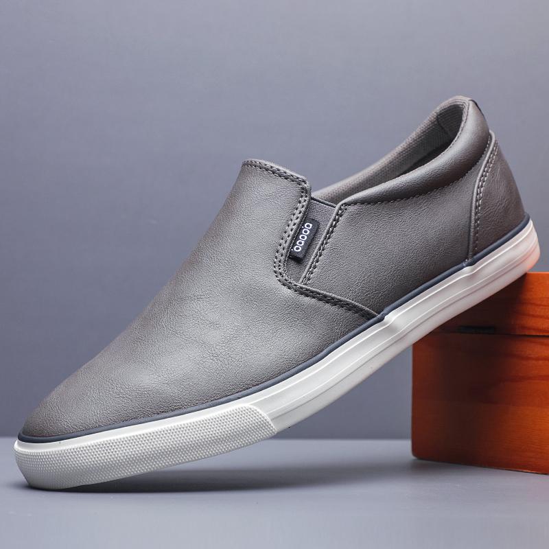 

Модная Роскошная Кожаная Мужская Повседневная Обувь Кроссовки на Мягкой Подошве Мужские Британские Лоферы Модная Вулканизированная Мужская Ретро Обувь для Скейтборда BM-021 38 серый