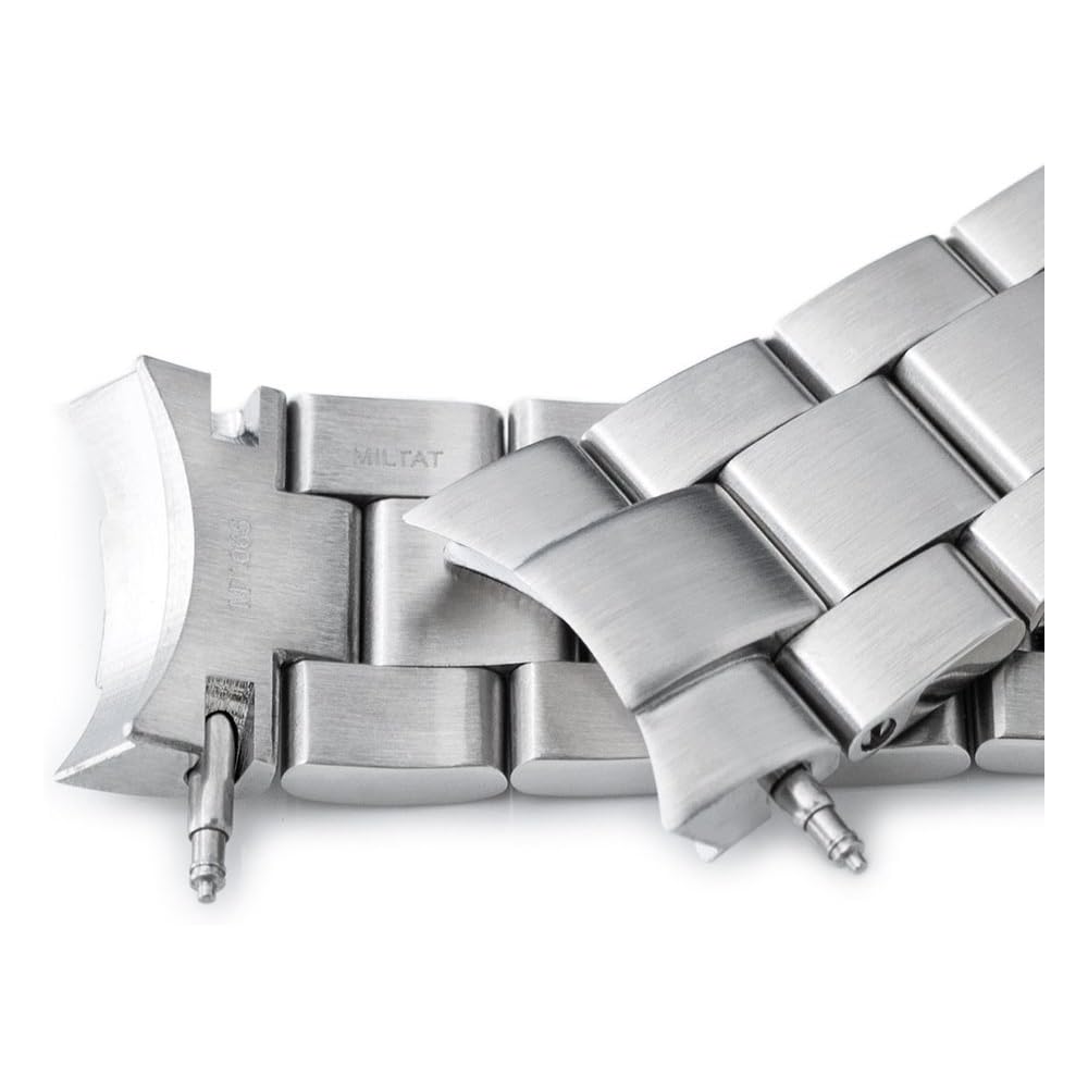 20mm Stainless Steel Oyster Bracelet with V-Clasp for Seiko Alpinist SBDC087 and Other Models