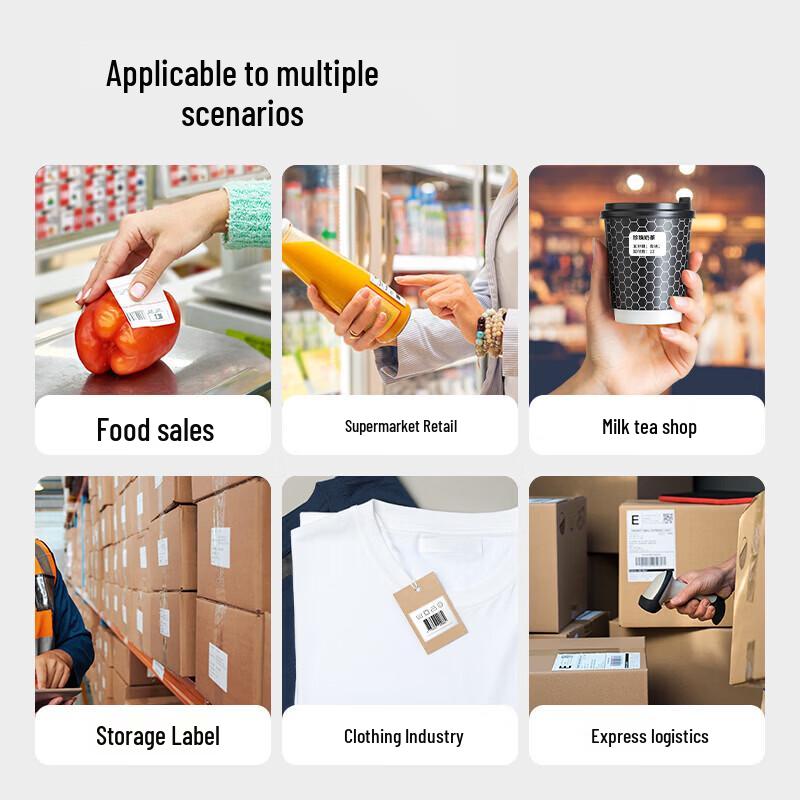 Deli GE130W Bluetooth Thermal Label Printer CN plug (adapter included)