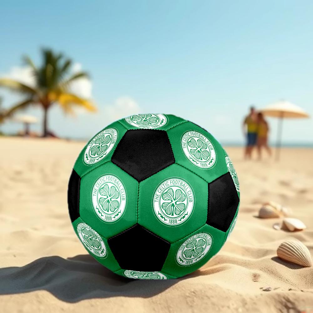 SIZE 5 Celtic Football Club Soccer Ball Colorful All Ages Machine Stitched PVC Competition Ready Durable High-Bounce