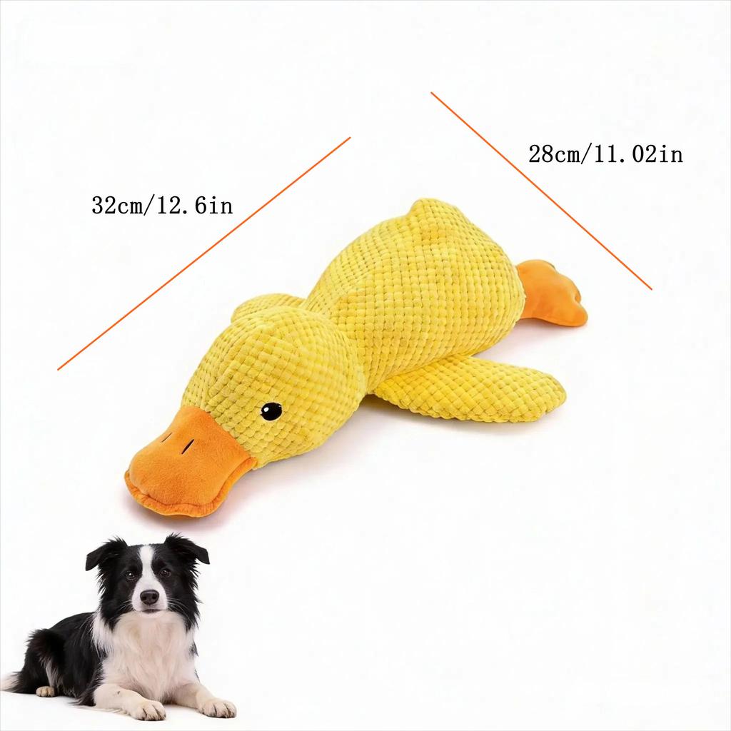 Dog Toy Plush,Sleeping Duck With Sound Pet Interactive Plush Bite Resistant Teeth Grinding Puppy Cat Relieve Boredom Pet Product
