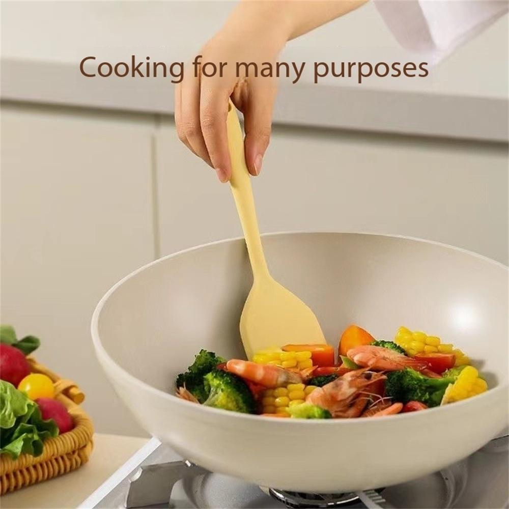 Heat-resistant Silicone Spoon, Kitchen Spatula, Soup Spoon Set, Stirring and Baking Utensils, Cooking Utensils and Tools.