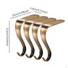 4 Pack of Stocking Hangers for Holiday Decor