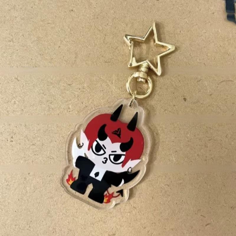 

Thai TV Series Love By Chance Perthsanta Perth Saint Cosplay Keychain Acrylic Pendant Keyring Key Chain Bag Accessories Gift бежевый